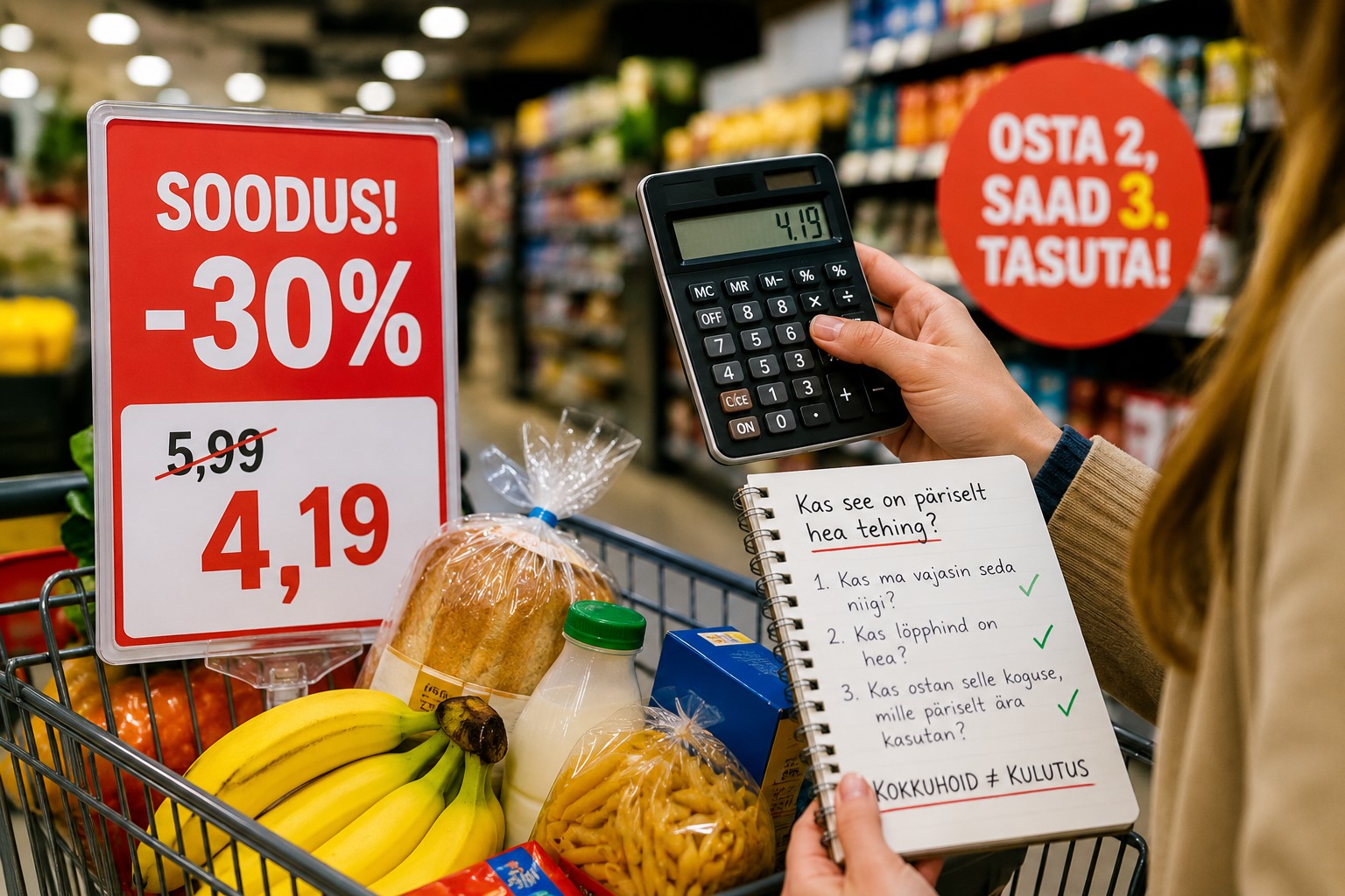 Sooduspakkumine võib panna rohkem kulutama: millal allahindlus ei säästa raha?